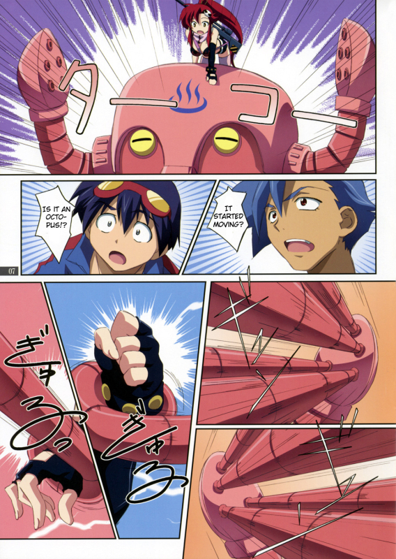 kamina,simon (tengen toppa gurren lagann),yoko littner