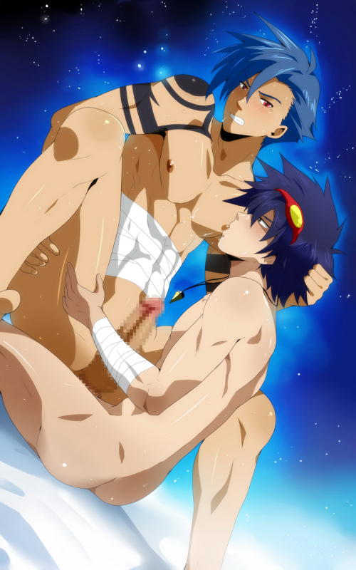 kamina,simon (tengen toppa gurren lagann)