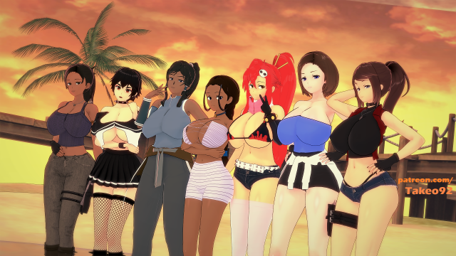 claire redfield,jill valentine,katara,korra,naomi (takeo92),sheva alomar,yoko littner