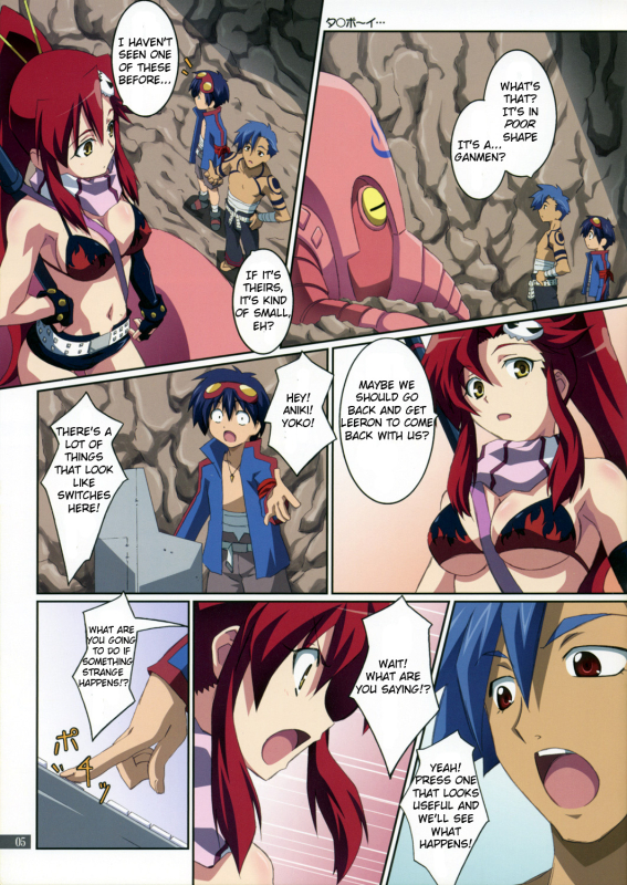 kamina,simon (tengen toppa gurren lagann),yoko littner