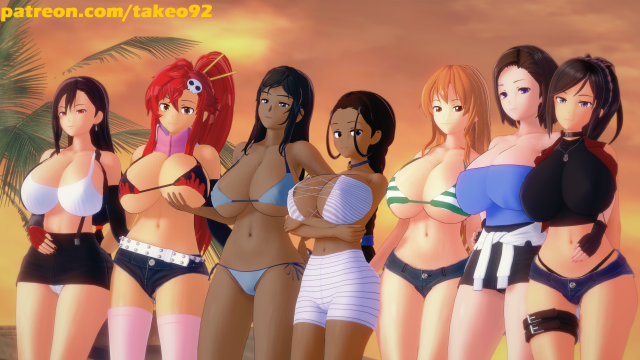 claire redfield,jill valentine,katara,korra,nami,tifa lockhart,yoko littner